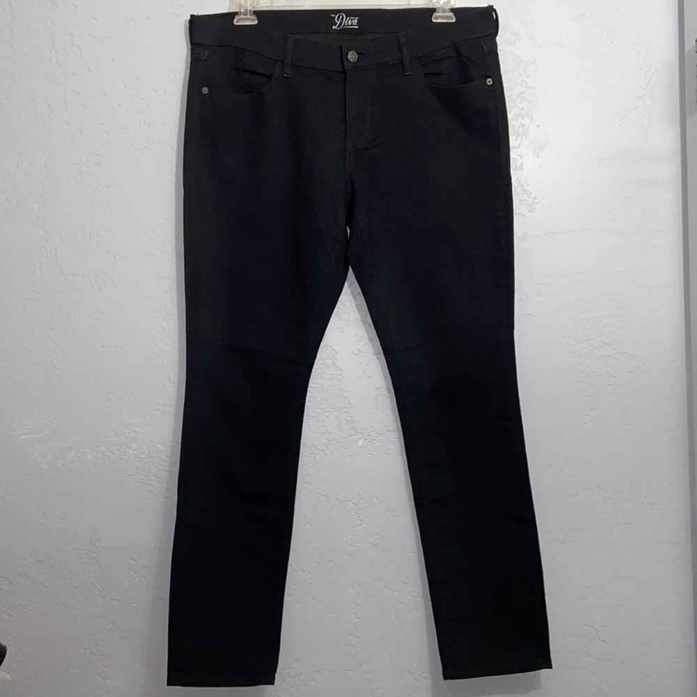 Old Navy Diva Skinny Jeans Denim Black Plus Size 14 Regular
